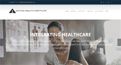 Desktop Screenshot of activehealthinstitute.com